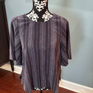 Gentle Fawn Midnight Pinstripe Blouse